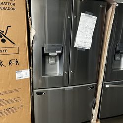 New Open Box Lg French Style Stainless Steel Refrigerator 