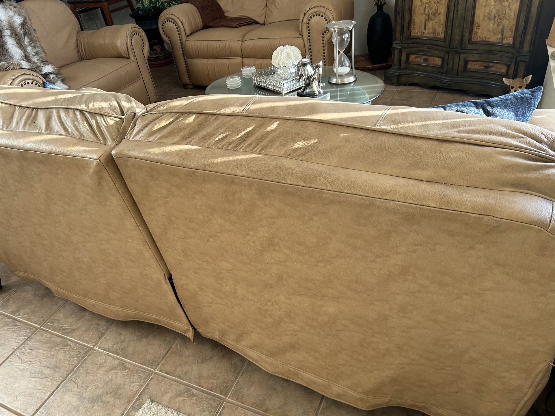 Leather Sofa Set