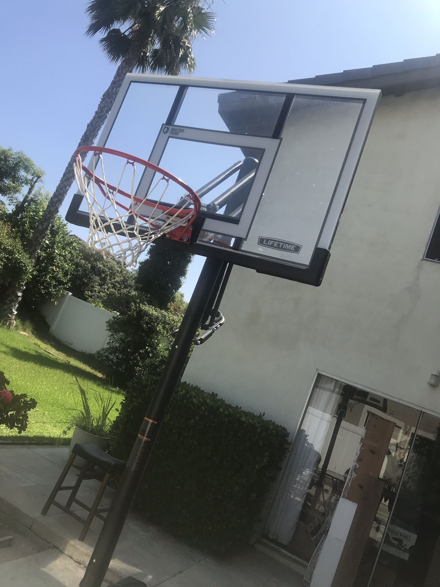 Basketball hoop system original lifetime brand - pick up at Yorba Linda