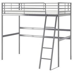 Ikea Svarta Metal Loft Bed