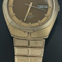 Vintage Seiko Sq Quartz Gold Tone Watch 