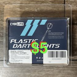 6pcs Moulded Dart Flights and Clear Shafts.