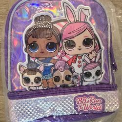 https://offerup.com/redirect/?o=Qi5Ccw== Run the World by L.O.L Insulated Dual Compartment Lunch Bag 3D Reflective