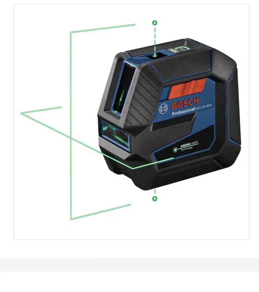 Bosch 100 ft. Green Combination Laser Level Self Leveling with VisiMax Technology, Fine Adjustment Mount & Hard Carrying Case