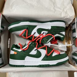 Dunk Low Nike Off White Green Pine Luxe