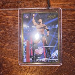 The Rock 2023 WWE Chronicles Action Packed Insert #AP-13 FINAL BOSS