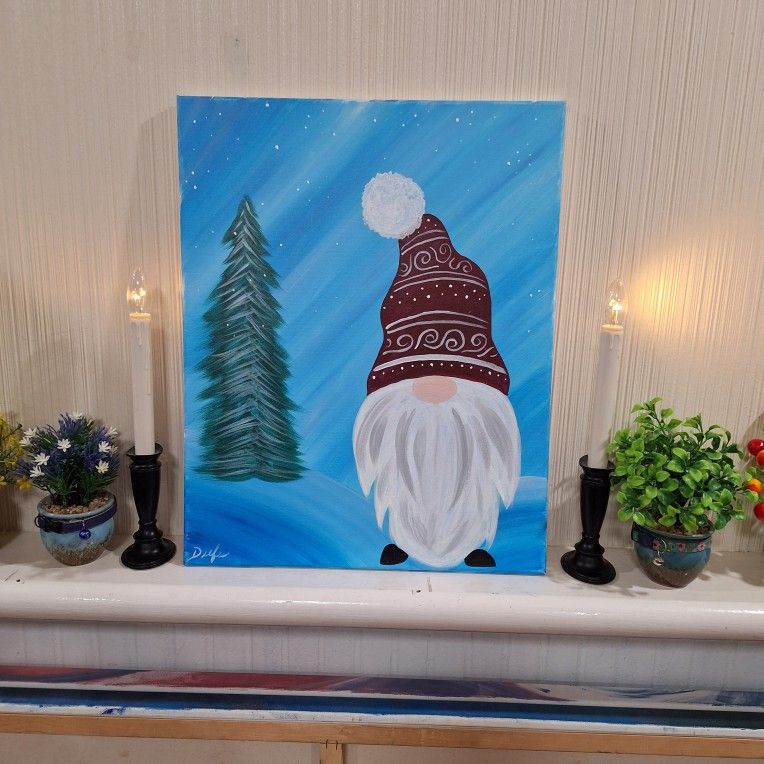 Painting "Winter Gnome"