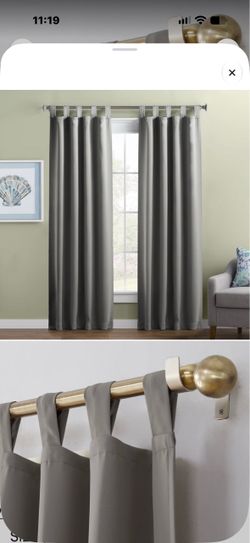 Grey curtains