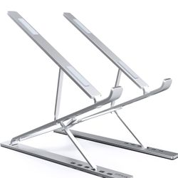 Laptop Stand Adjustable Portable Aluminum For 10" - 17" Laptop Tablet