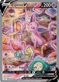 Espeon V Full Art Pokémon Card