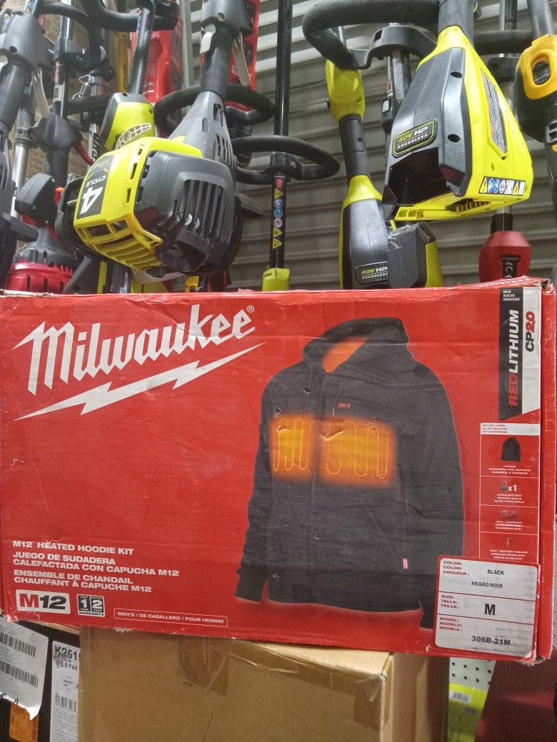 Milwaukee M12 Heated Hoddie,Size M. Vest Only (No Battery And Charger Not Included)