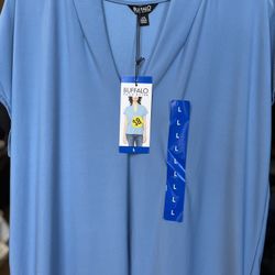 Ladies Buffalo V Neck Blouse 