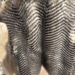 Faux Fur Stripped Vest