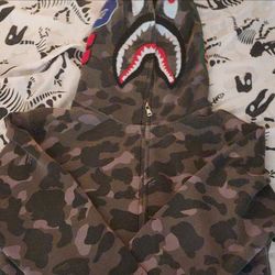 Bape sweqter zip up