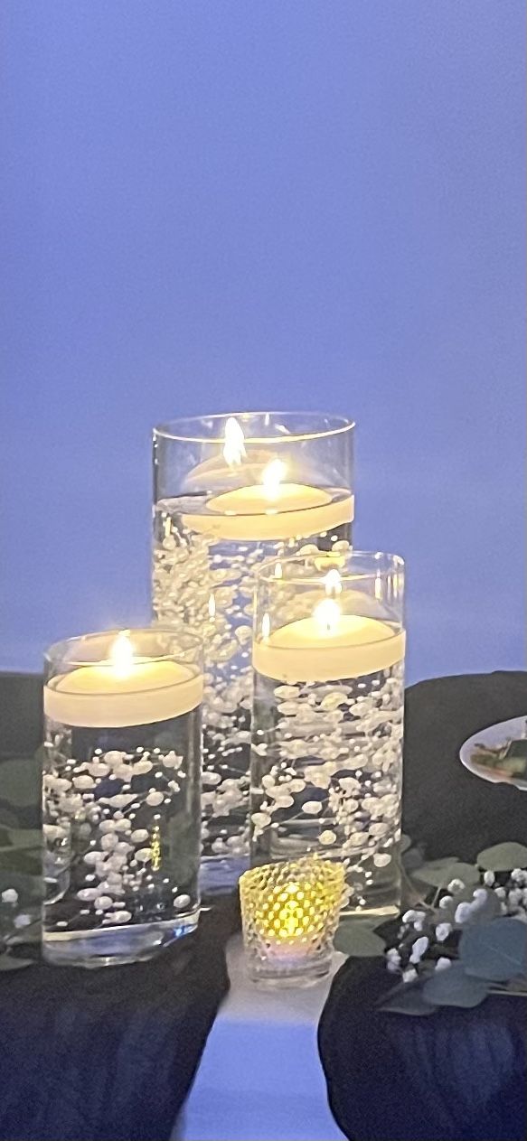 15 Floating Candle Centerpieces- Wedding-Anniversary-Birthday-Party