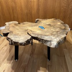 Handmade Wood Slab Coffee Table