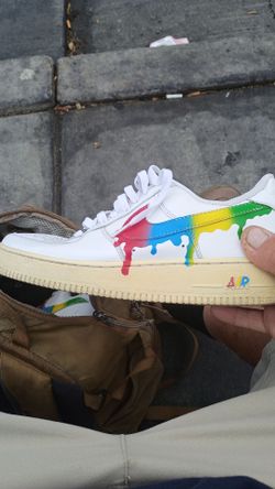 Nike Air Force 1 Custom Paint Drip Sneakers