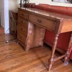 Real Wood Desk With Drawers