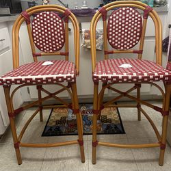 Pottery Barn Bistro Stools- Pair-$325.00 (MakeMeAnOffer!