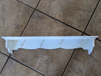 White Shabby Hanging Shelf