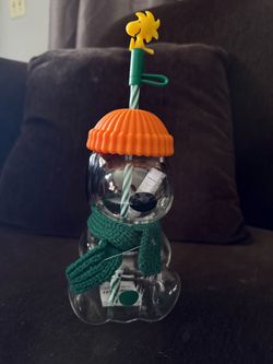Rare Glass Snoopy Cup