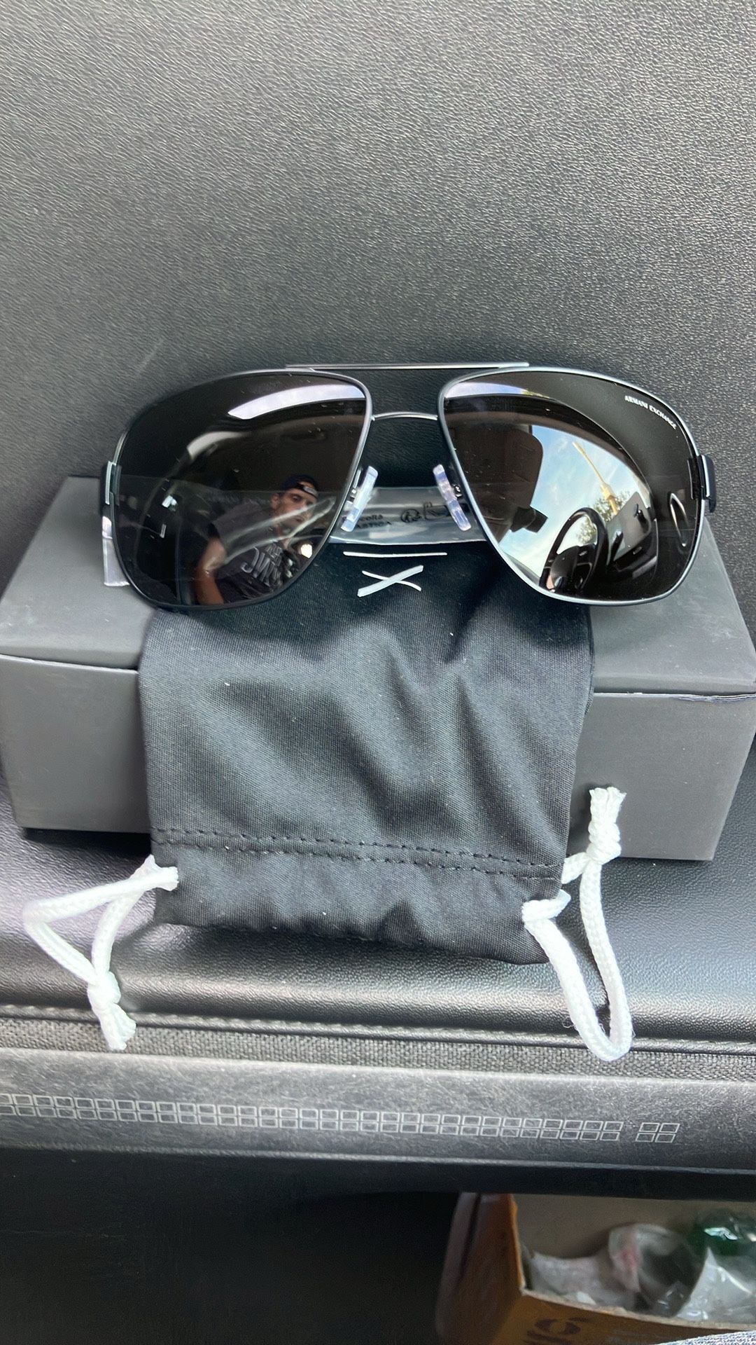 A/X Armani Exchange Aviators New never worn with papers and gift box