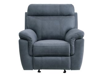 Clifton Blue Glider Reclining Chair
