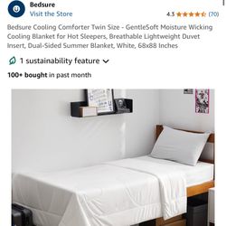 Twin Duvet Insert - Bedsure Cooling Comforter Twin Size 