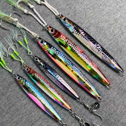 Full Glow Tuna Jig Slow Pitch Luminous Metal Lure Deep Sea Fishing
