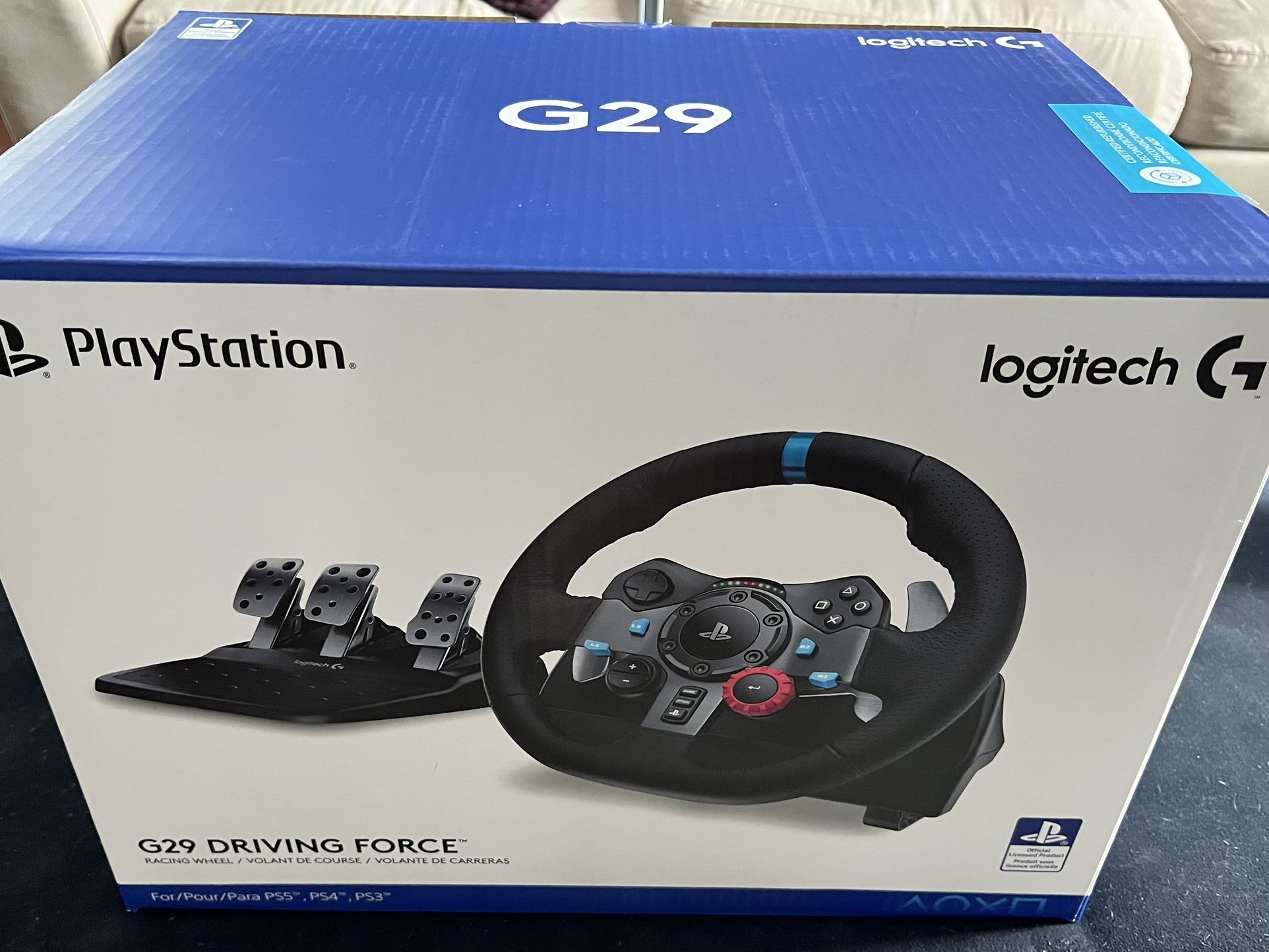 PlayStation Logitech G29 Wheel + Pedals PS4 Ps5 