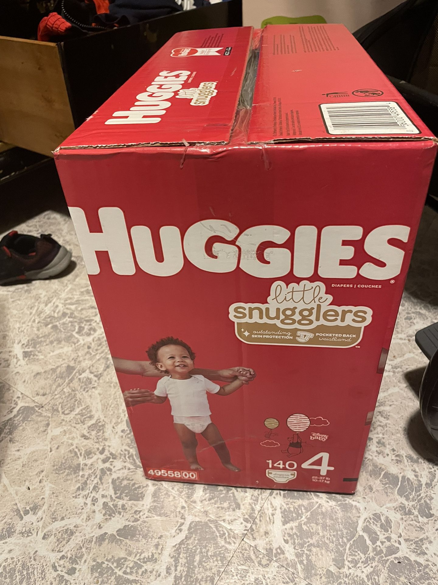 Huggies Letter Movers Baby Diapers Size 4 140count