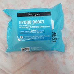 Neutrogena Makeup remover Wipes With Hyaluronic acid,  Removes Waterproof Makeup 