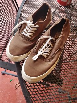 brown womens vans. 7.5