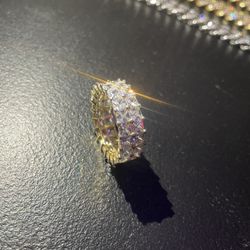 Double Row Eternity Ring Sz 12