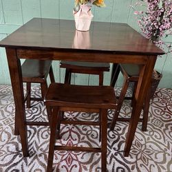 Table And 4 Chairs Stools (Click Here For More Offers 😊) 