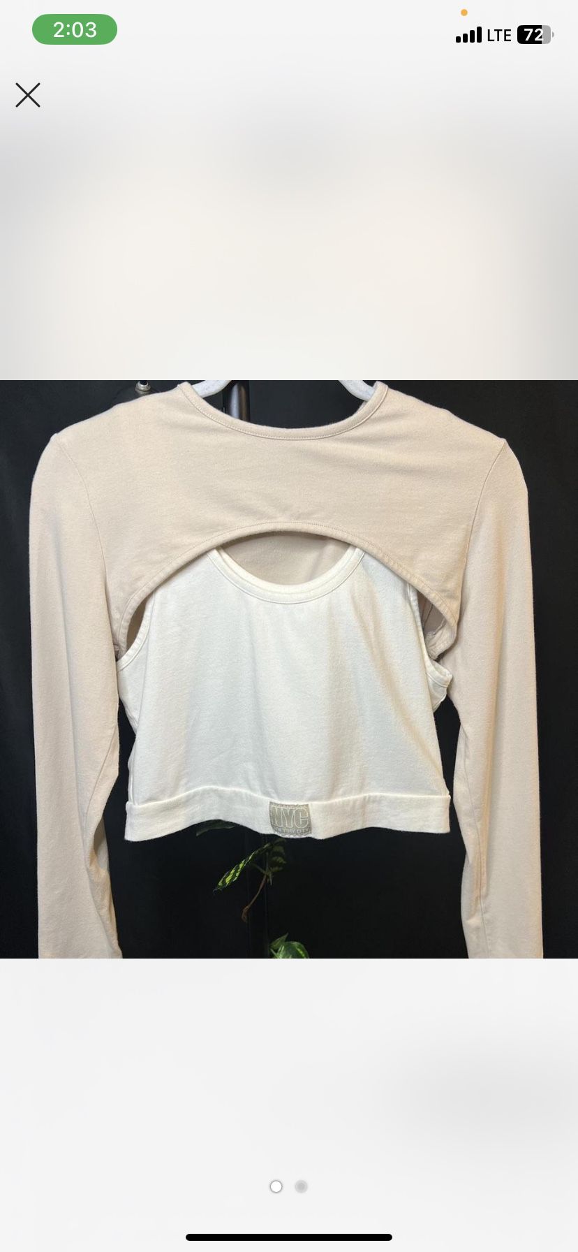 Layered Cut-Out Crop Top