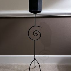 Wrought Iron Standing Candle Holder