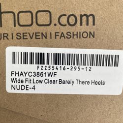 ShoeDazzle Clear Heels (size 6.5)