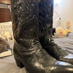 Dan Post Black Leather Boots  
