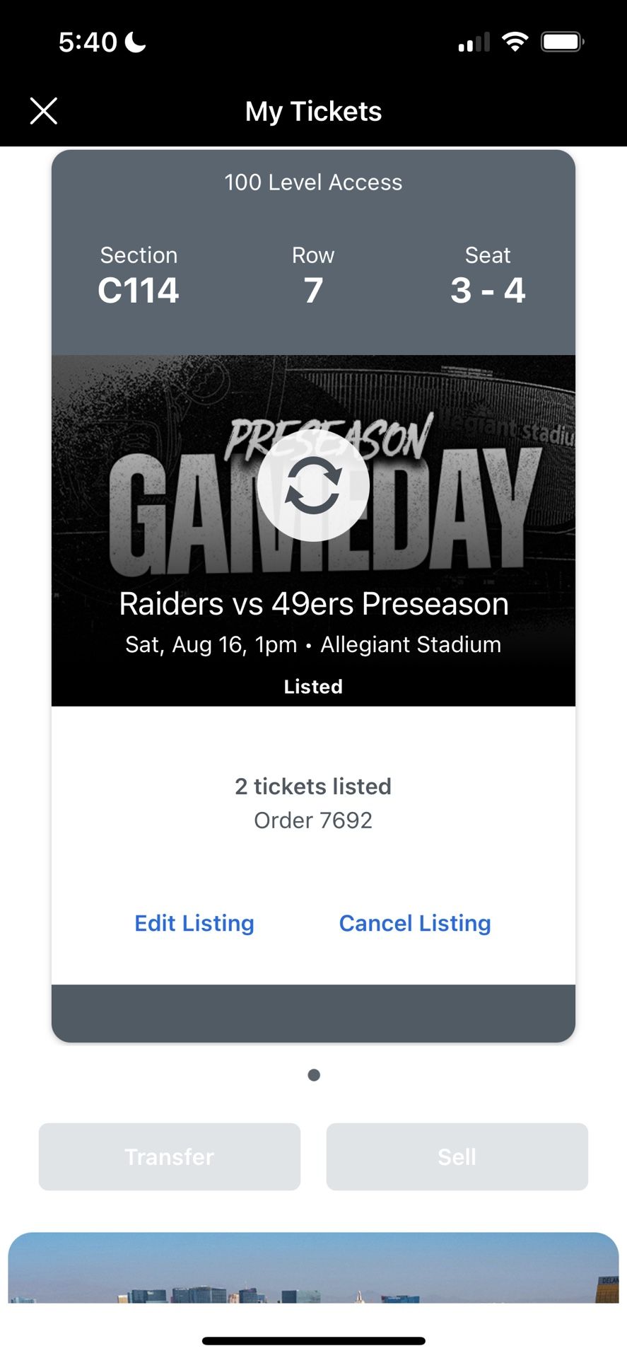Raider Vs SF Preseason Game