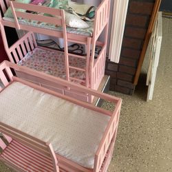 2 American Girl Dolls Bunk Bed