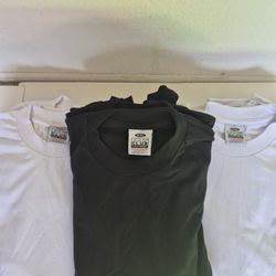 PRO CLUB WHITE 18 PC BLACK 12 PC GARY 6 PC MAN'S HEAVYWEIGHT COTTON SHORT SLEEVE T SHIRT SIZE L TALL ( TOTAL 36 PC BRAND NEW )