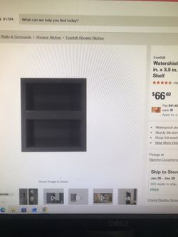 Everbilt Waterside Shower System 13.23in.x15.25in.x3.5in.Shower Niche With Adjustable Shelf(I have four)