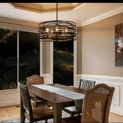 Industrial Metal Light Fixture Three Bulbs 