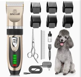 Oneisall Cordless Pet Hair Clipper Kit