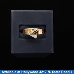 Ring - Wedding Band - Yellow Gold 14k (.585) 3.4 grams Size 5