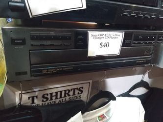 Sony CDP C321 5 Disc Changer CD Player