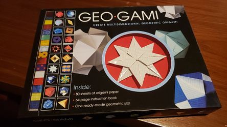 Geo Gami Origami kit, New, 80 sheets & instructions