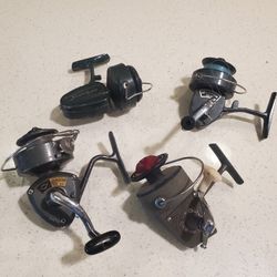 4 Vintage Fishing Reels 