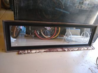 Black and Silver Antiqued Mirror 19 x 62